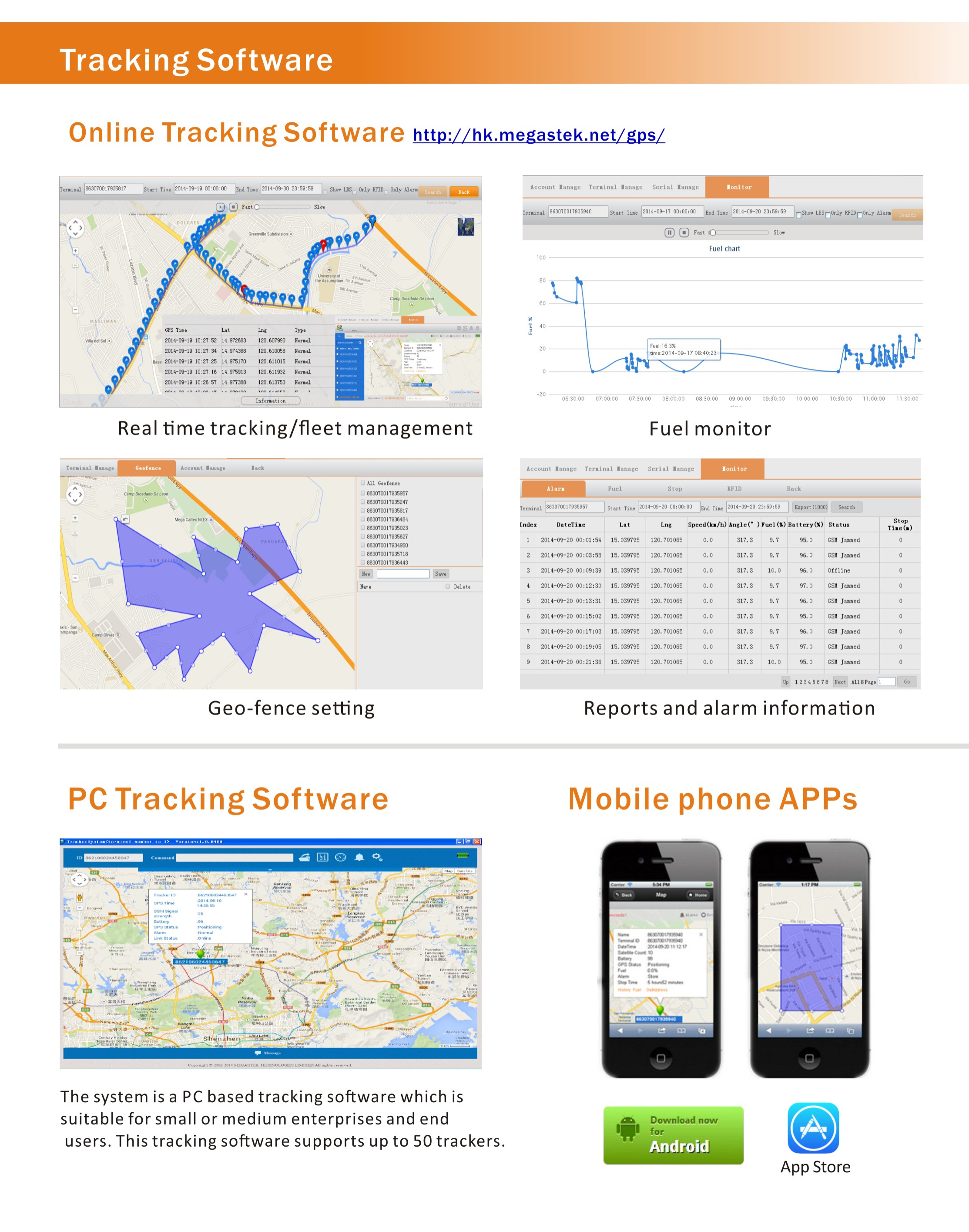 GPS-Tracking-System und Android IOS APP